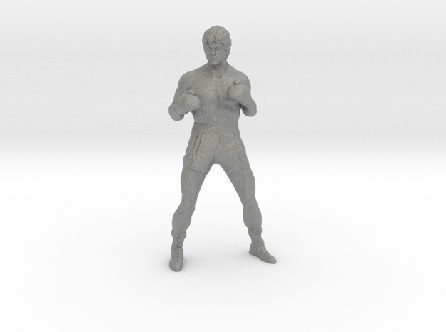 Rocky Balboa 70mm figure model boxer in Gray PA12