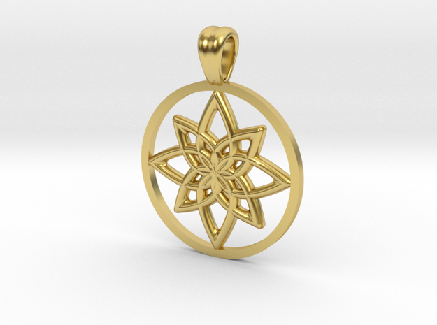 Mandala in Polished Brass