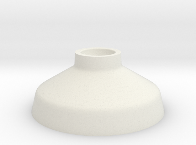 Candlestick low in White Natural Versatile Plastic