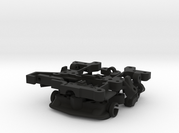 TT02_KR_v5.1 3D Parts Set in Black Natural Versatile Plastic