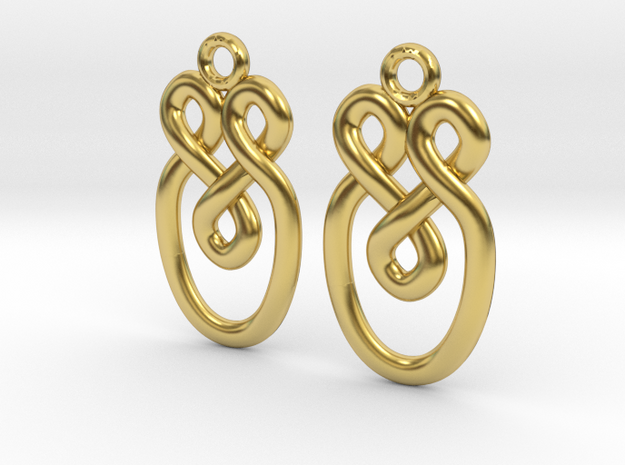 Tears knot in Polished Brass