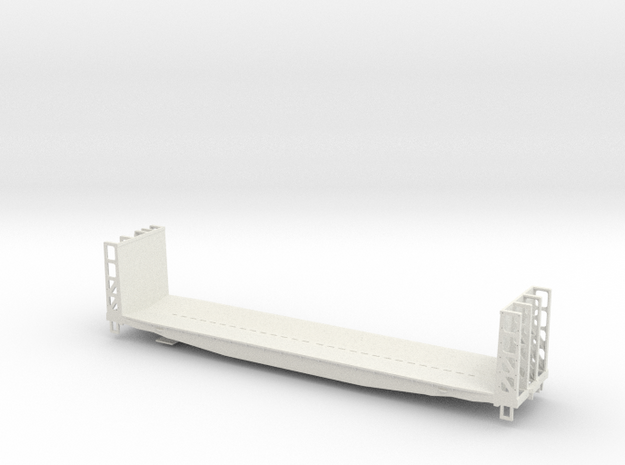 O 1:48 Atlantic Coast Line (ACL) W-6 Woodrack in White Natural Versatile Plastic