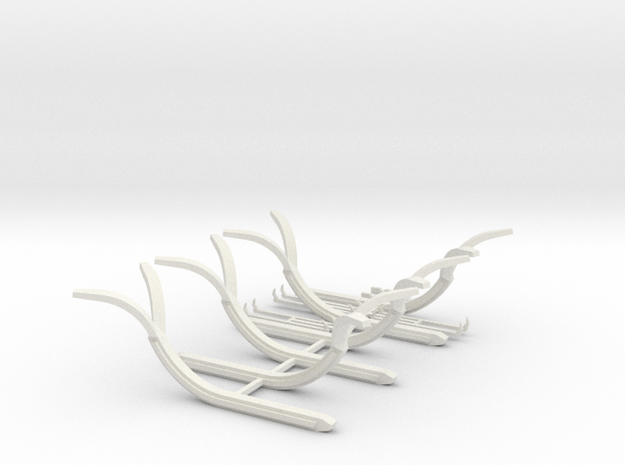 SPIDER - Sweeps (Disassembled) in White Natural Versatile Plastic