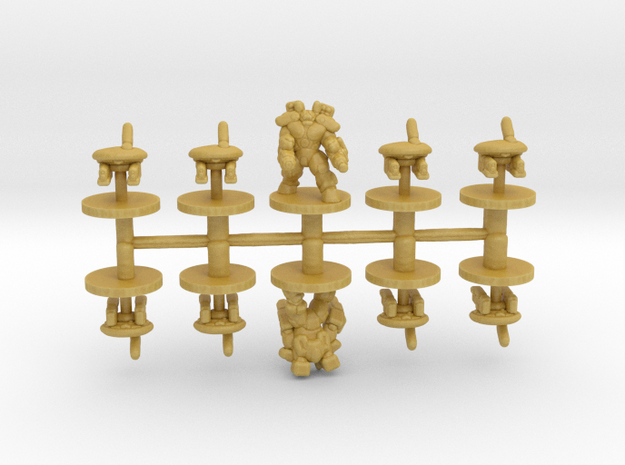 Space Commies Command set 6mm Infantry Epic models in Tan Fine Detail Plastic