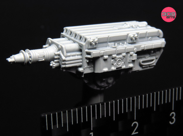 SPACE 2999 EAGLE MPC 1/48 LASER CANNON  in Clear Ultra Fine Detail Plastic