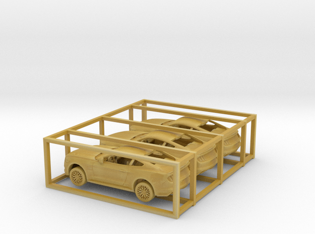 1/160 2015 Ford Mustang GT 3 Car Set Kit in Tan Fine Detail Plastic