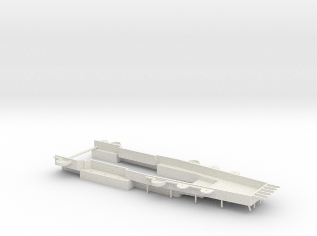 1/600 H Klasse Carrier Hangar Deck Front in White Natural Versatile Plastic