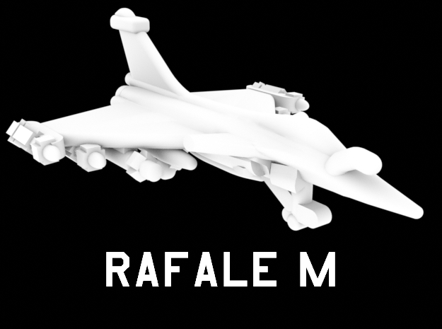 1:600 Scale Rafale M (Loaded) in White Natural Versatile Plastic