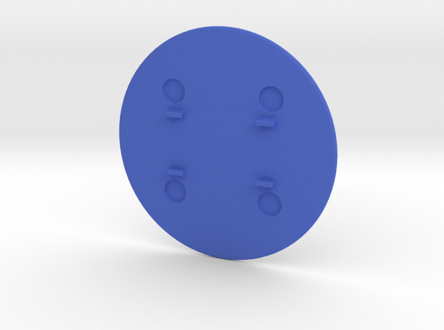 Mounting Plate large  in Blue Processed Versatile Plastic