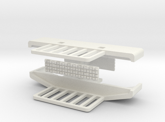 1/34th Holmes type Bumper set of two in White Natural Versatile Plastic