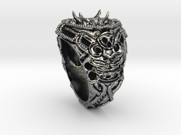 TODOSPIRE LTD CO SKELLY RING in Antique Silver: 8.5 / 58