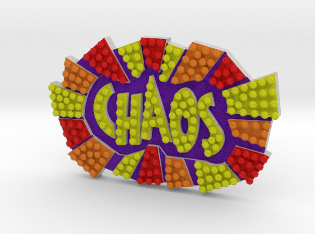 CHAOS - Sign in Natural Full Color Nylon 12 (MJF)