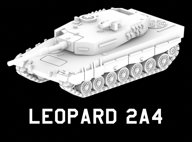 LEOPARD 2A4 in White Natural Versatile Plastic: 1:220 - Z