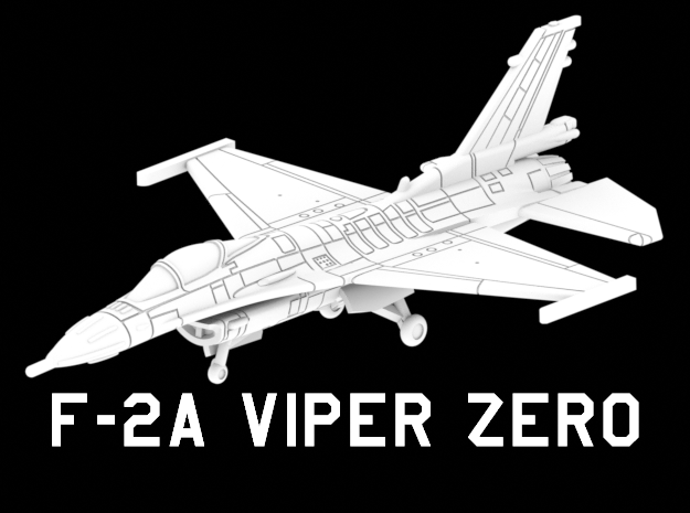F-2A Viper Zero (Clean) in White Natural Versatile Plastic: 1:220 - Z