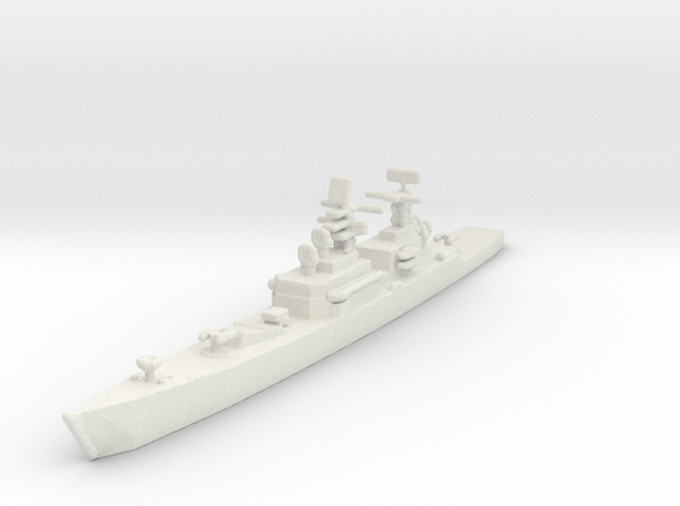 USS Bainbridge CGN-25 in White Natural Versatile Plastic: 1:2400