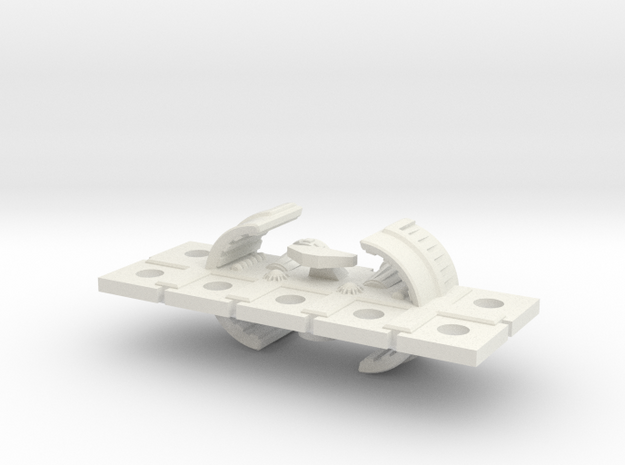 Zyphon Wasp Class Heavy Destroyer in White Natural Versatile Plastic