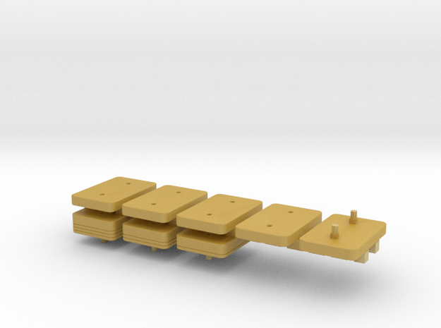 HO 8x Weights  in Tan Fine Detail Plastic