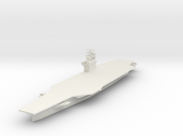 USS Nimitz CVN-68 in White Natural Versatile Plastic: 1:2400