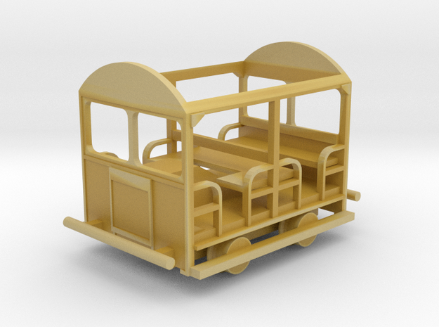 1/120 TT Scale Wickham Trolley in Tan Fine Detail Plastic