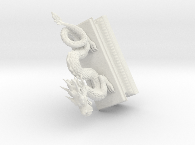 Dragon 2 in White Natural Versatile Plastic