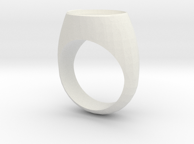 ring162 in White Natural Versatile Plastic