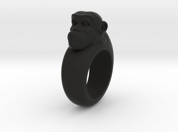monkey ring in Black Natural Versatile Plastic