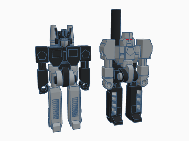 Nemesis Minor and Nucleon RoGunners in Gray PA12: Large
