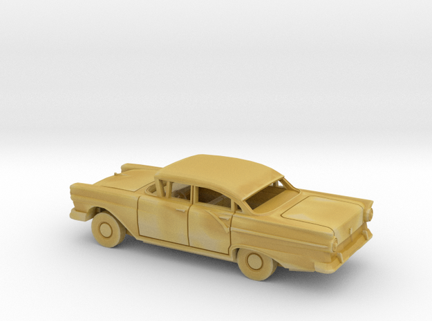 1/87 1957 Ford Custom Fodor Sedan Kit in Tan Fine Detail Plastic