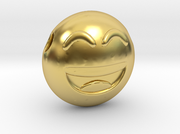 Emoji in Polished Brass