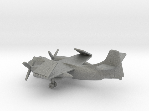 North American AJ-1 Savage (folded wings) in Gray PA12: 6mm
