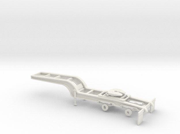 1/25th General tandem axle Jeep for lowboy in White Natural Versatile Plastic