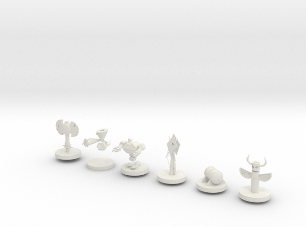 Elemental Chess Tinkercad
 in White Natural Versatile Plastic