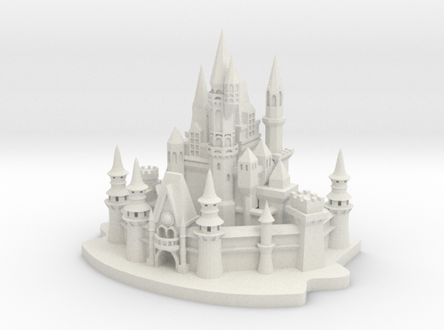Enchanting Castle 
 in White Natural Versatile Plastic