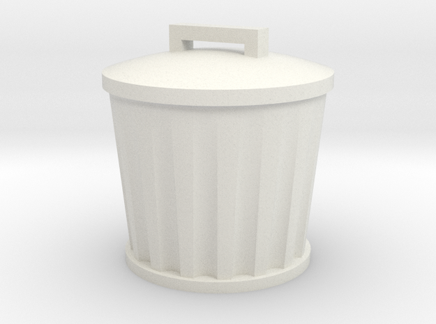 trashcan1 in White Natural Versatile Plastic