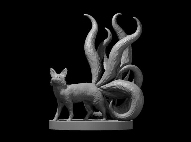 Kitsune in Clear Ultra Fine Detail Plastic