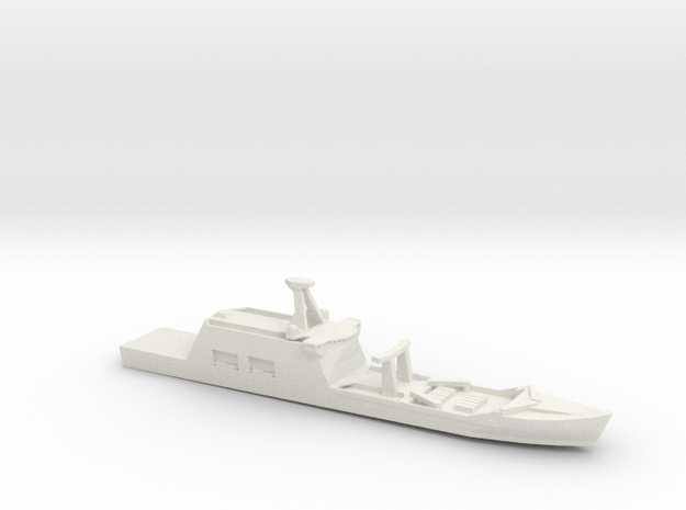 1/1250 Scale HNLMS Den Helder in White Natural Versatile Plastic