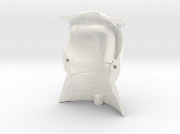 King Paw Armor Backpart with TAIL Vintage/Origins in White Processed Versatile Plastic