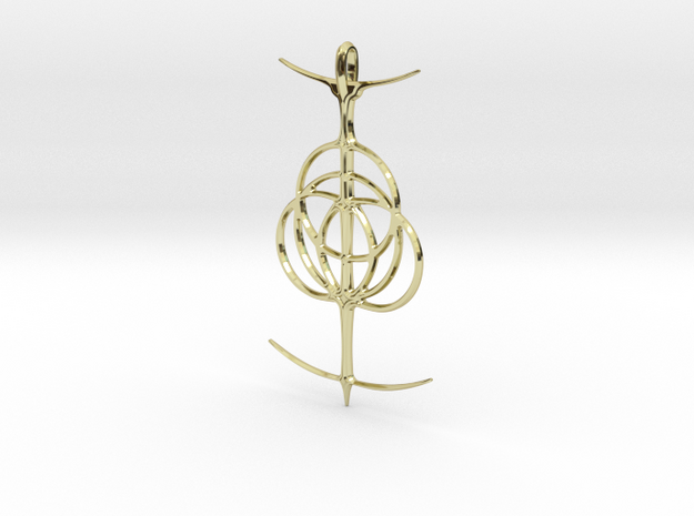Elden Ring Emblem in 18k Gold Plated Brass