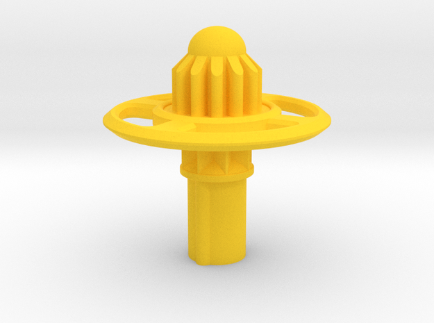 Beyblade X | Disc Ball Bit | Custom in Yellow Processed Versatile Plastic