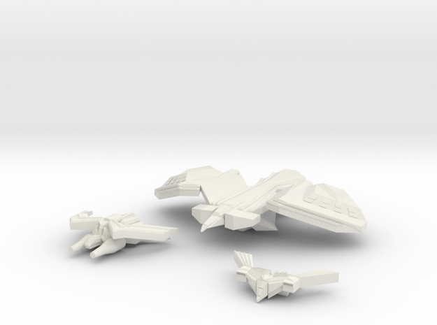 Royal Falcons Strike Craft in White Natural Versatile Plastic