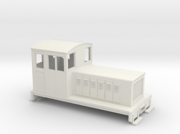 HOn30 Endcab conversion 1 for Kato 11-105 chassis in White Natural Versatile Plastic