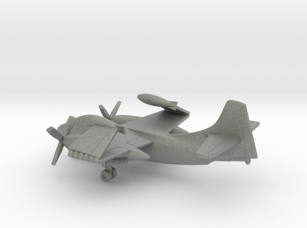 North American AJ-2 Savage (folded wings) in Gray PA12: 6mm