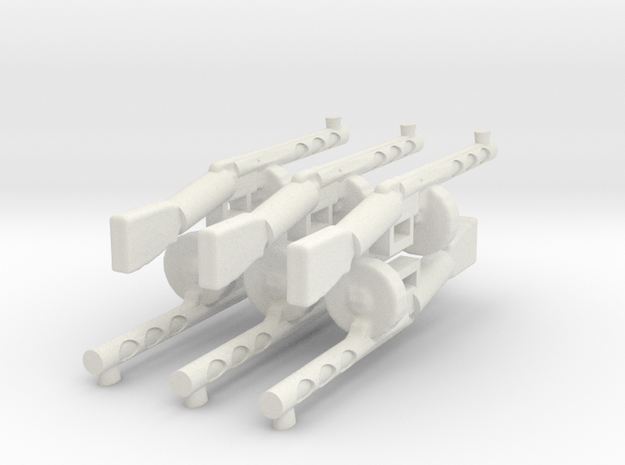 Psh41 gun wwII for lego 6 parts in White Natural Versatile Plastic