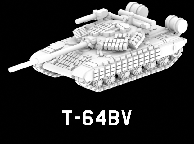 T-64BV in White Natural Versatile Plastic: 1:220 - Z
