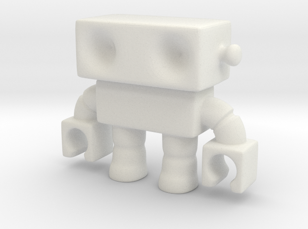 Cool! Modified Robot 14... Smooth! in White Natural Versatile Plastic