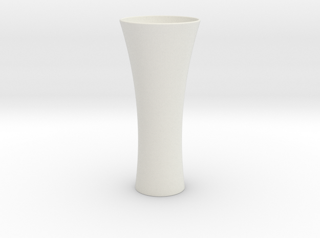 Vase II in White Natural Versatile Plastic