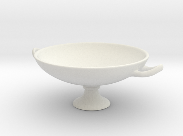  Greek Vase - Kylix A  in White Natural Versatile Plastic