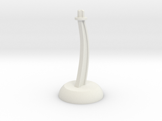 Robot Stand in White Natural Versatile Plastic