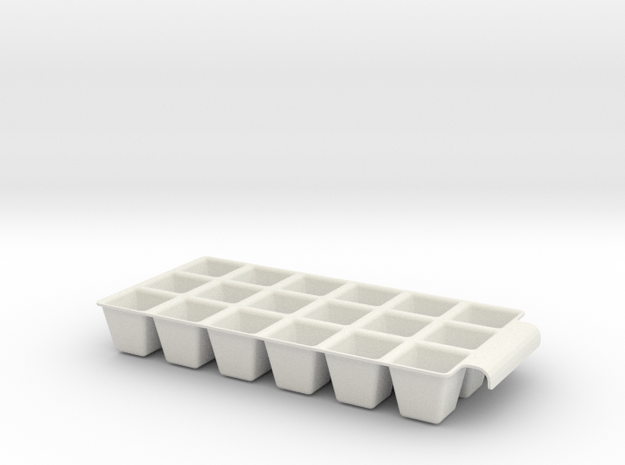 Icetray in White Natural Versatile Plastic