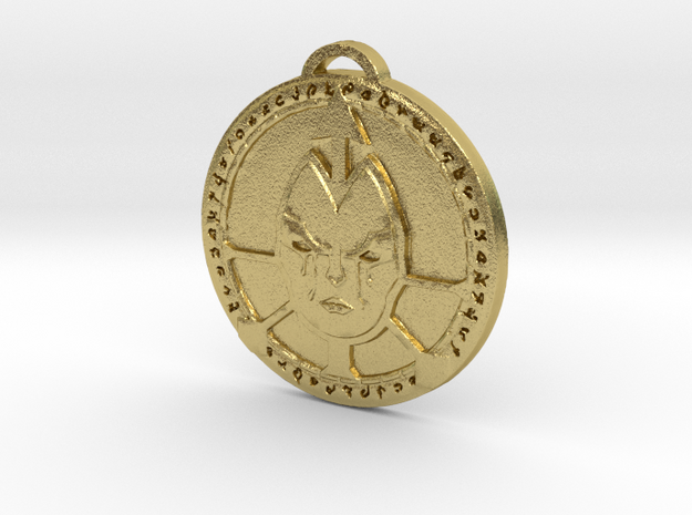 Undercity Faction Medallion in Natural Brass